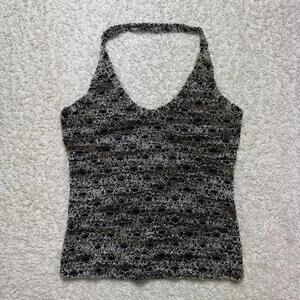 Vintage‎ 1990's Y2K 579 Textured Stretch Halter Top XS NWT made in USA
